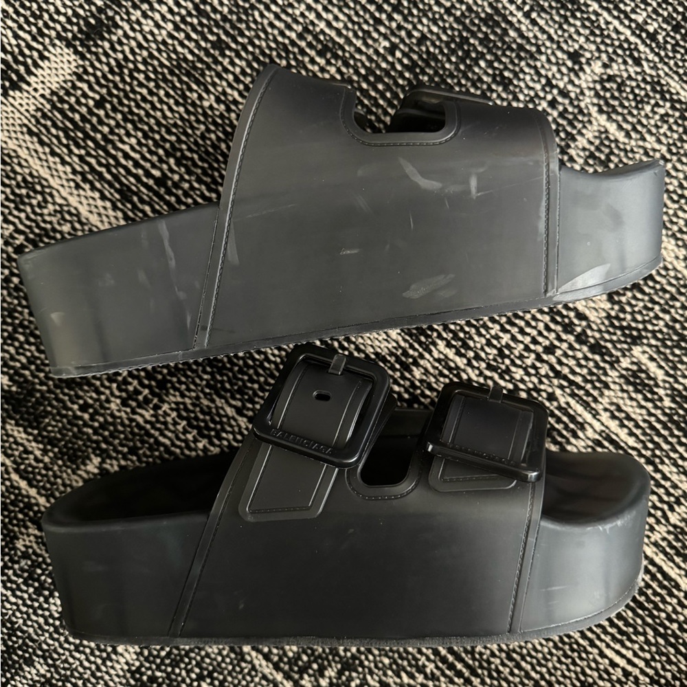 Balenciaga Mallorca Dual Buckle Platform Sandals 37 - Picture 3 of 4